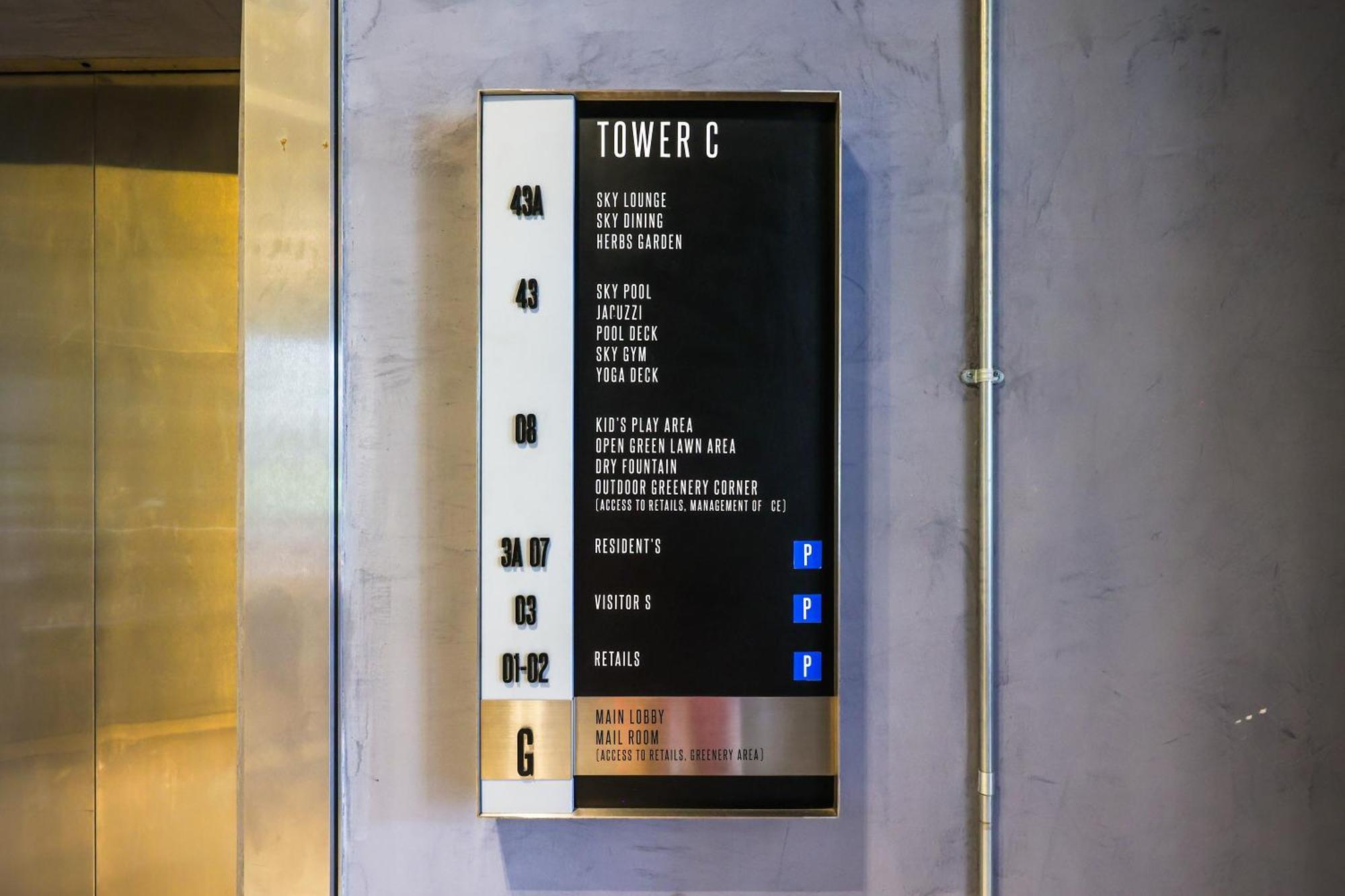 Ferienwohnung Millerz Square By Mykey Kuala Lumpur Exterior foto Elevator directory