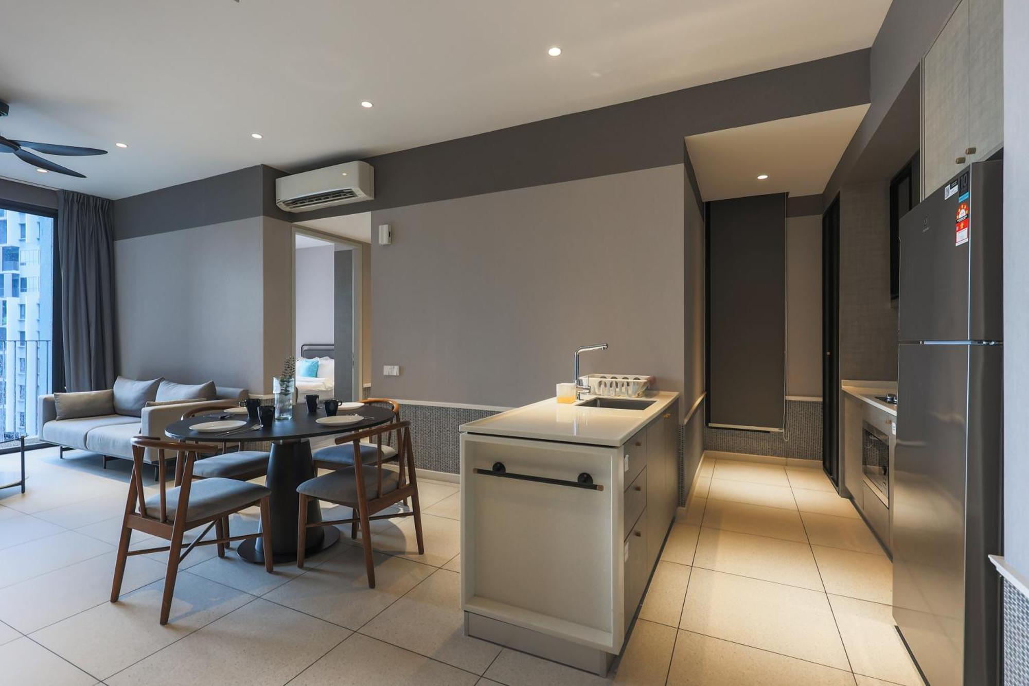 Ferienwohnung Millerz Square By Mykey Kuala Lumpur Exterior foto A typical apartment interior